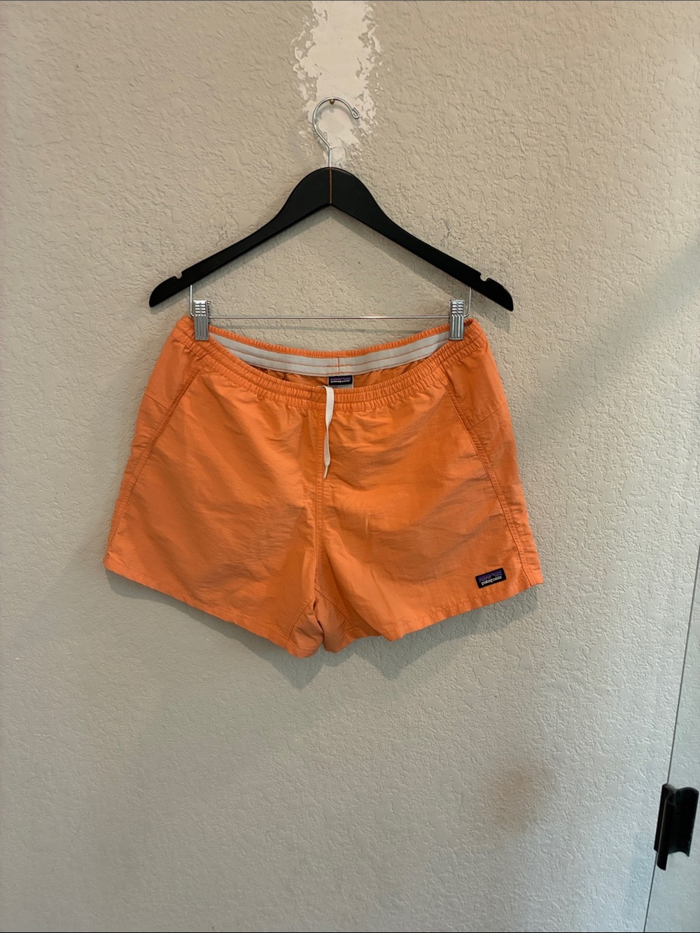 Patagonia Orange Drawstring Bermuda Shorts